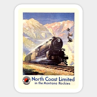 Vintage Travel Poster - Northern Pacific Railway Sticker